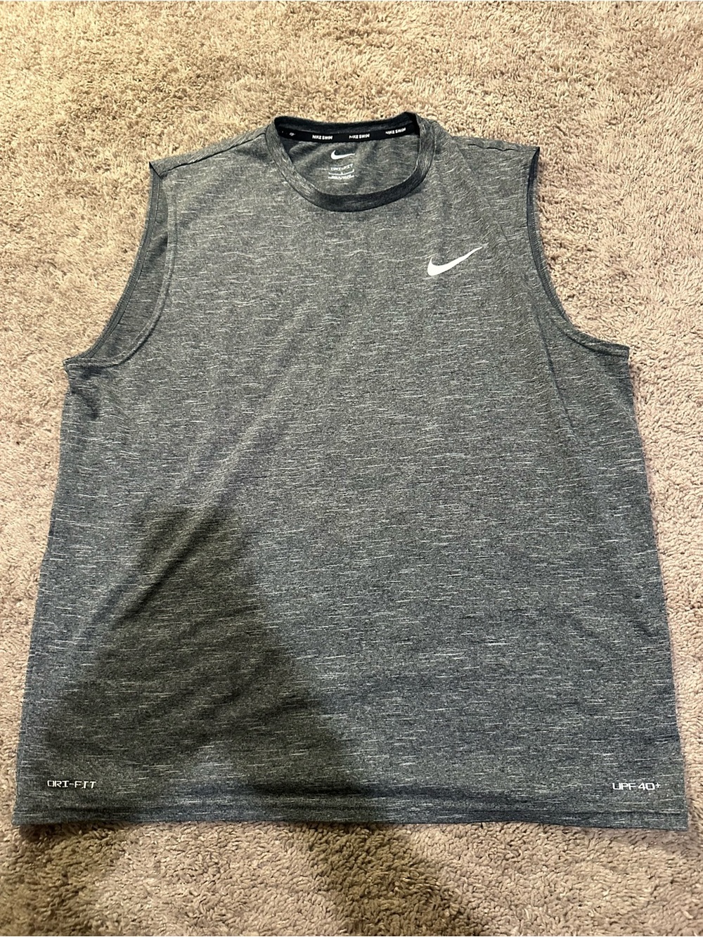 Nike Men’s Dri-FIT Sleeveless Tank Top - Charcoal Gray